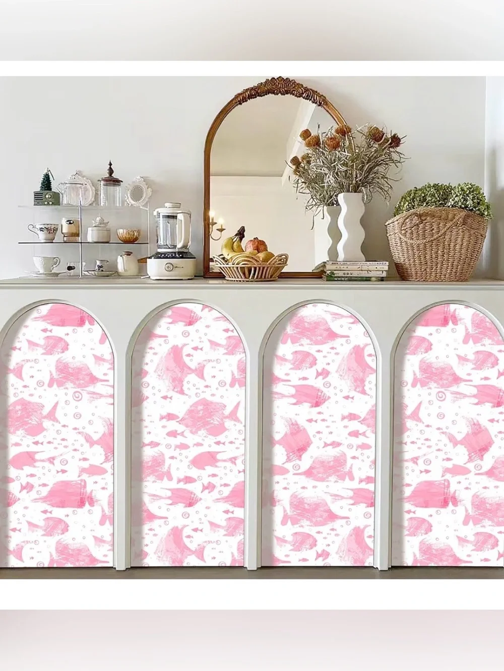 Pink Fish Abstract Wallpaper 17.3